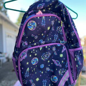 Purple Galaxy Backpack - Elementary School - Kids